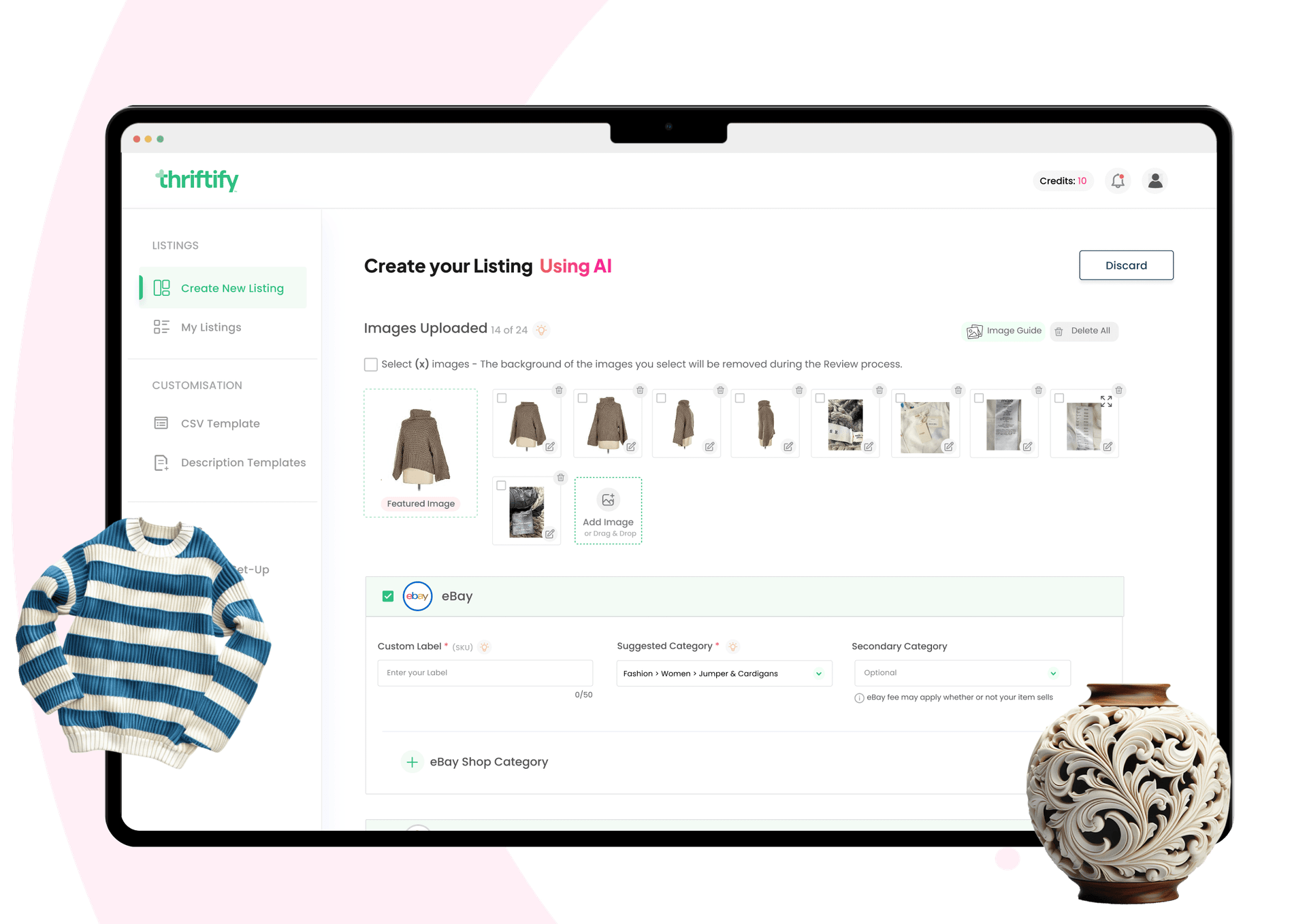 Thriftify platform screenshot