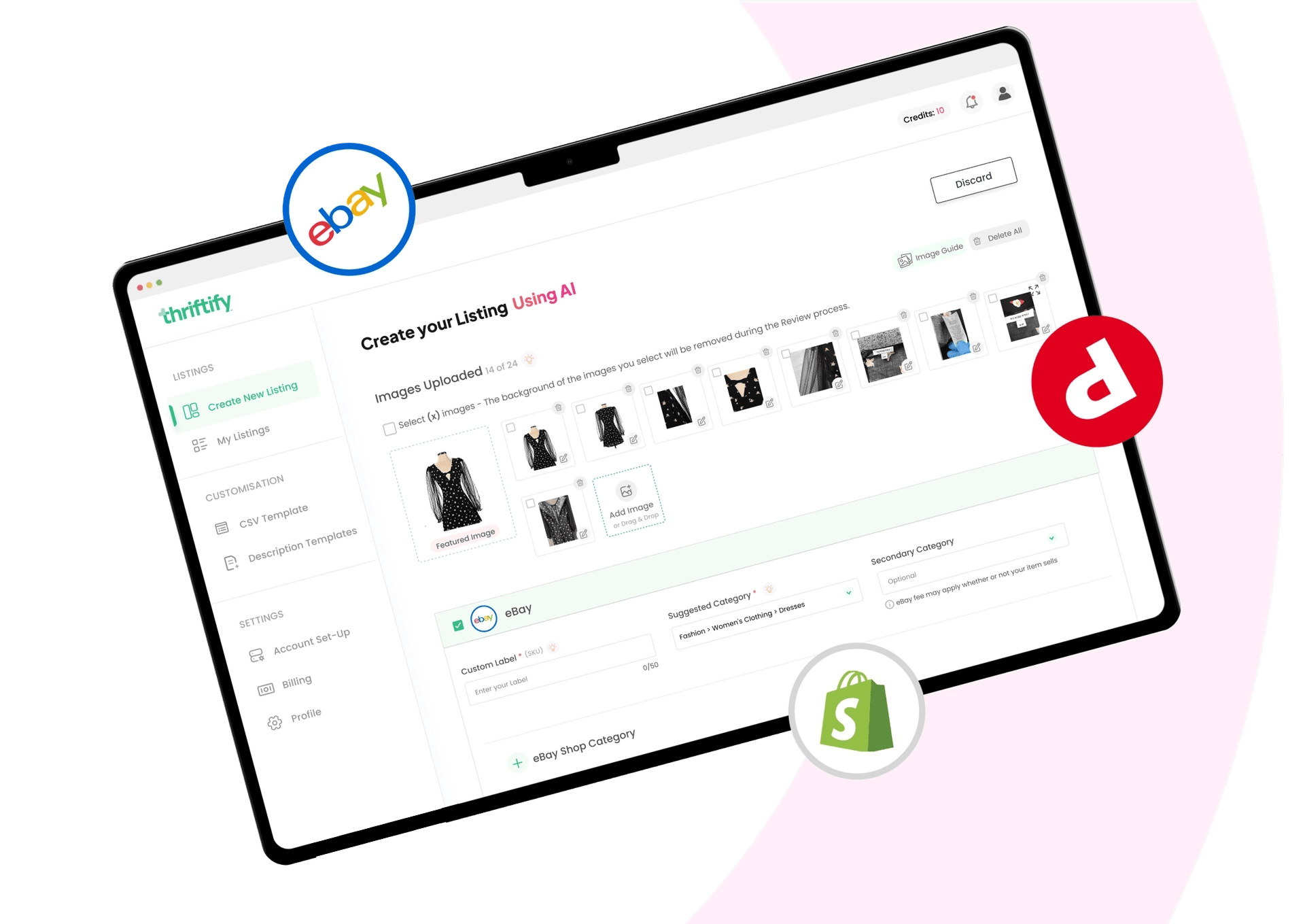 Thriftify platform screenshot