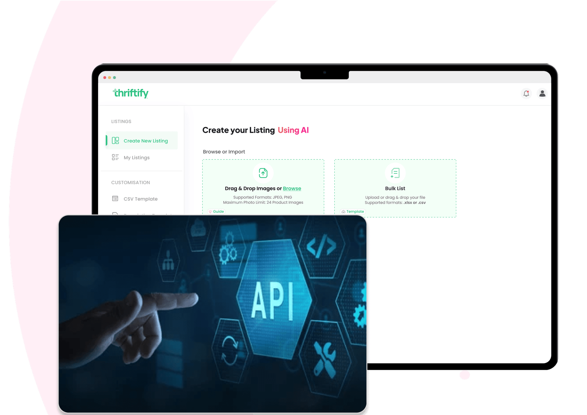 Thriftify platform screenshot
