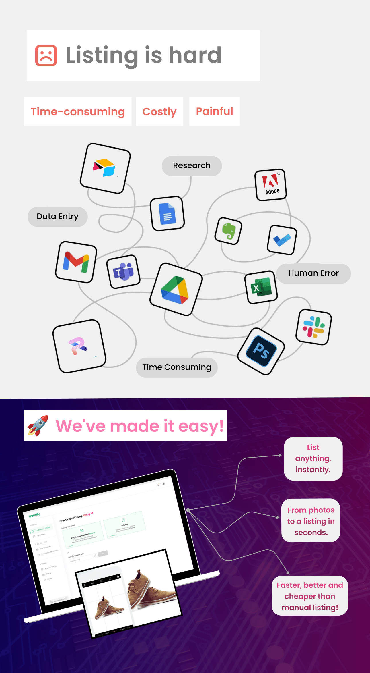Thriftify platform demonstration